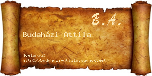 Budaházi Attila névjegykártya